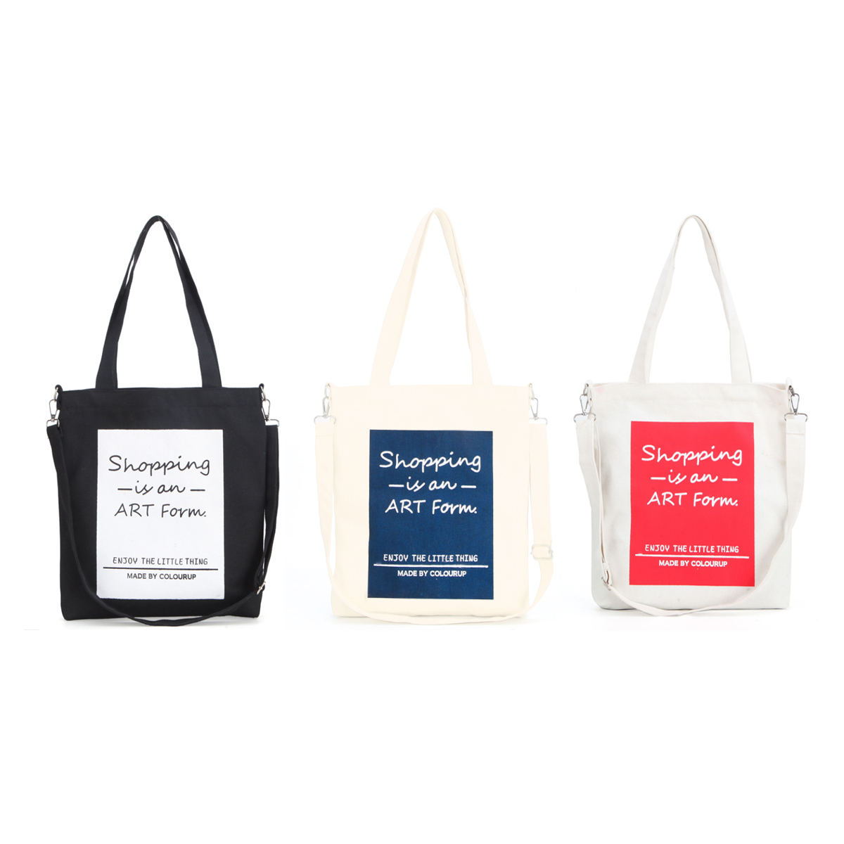 Canvas Tote Bag with Sling